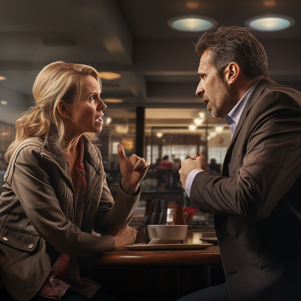 Married Business Owner couple having an argument